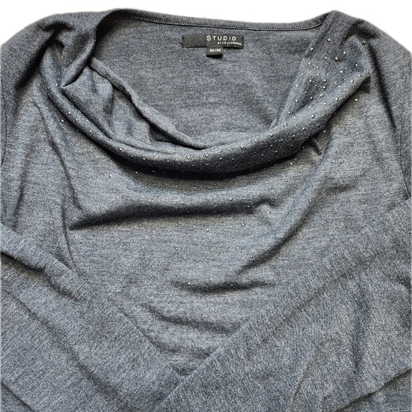 Liz Claiborne Studio Gray sweatshirt Size M - Picture 4 of 5